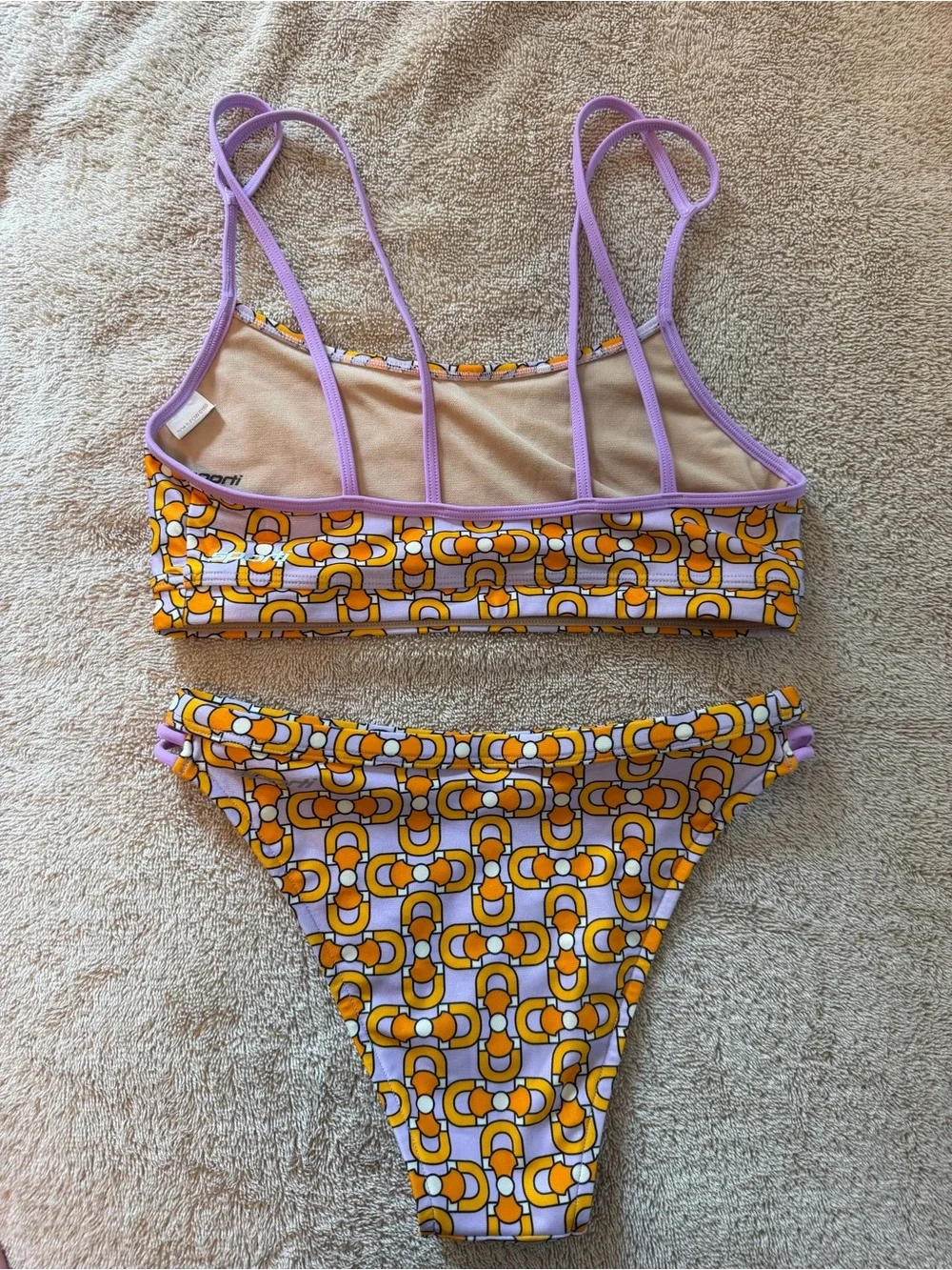 Sporti Two-Piece Bikini Set – Parker Paradise Print - M Top / S Bottom